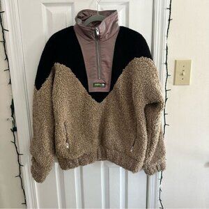 MISBHV Europa Half-Zip Fleece Beige Women’s Size Small NEW WITH TAGS
